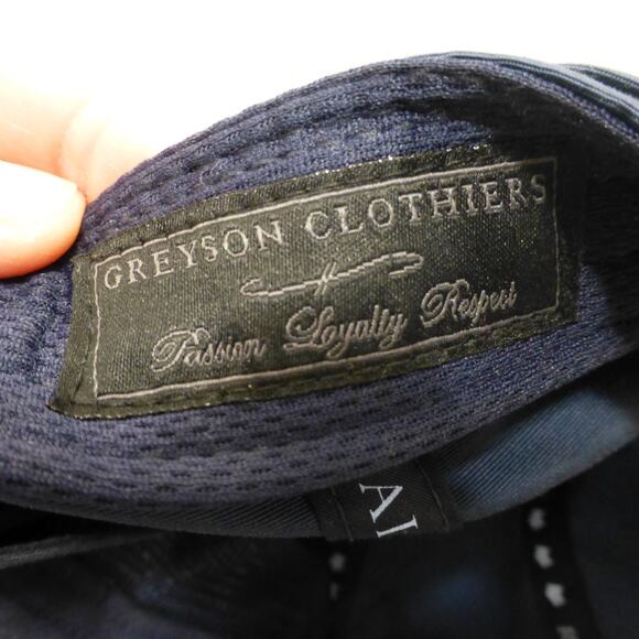 Greyson Clothiers Hat Cap Mens Rope Snapback Golf Wolf Logo Blue - Picture 8 of 8